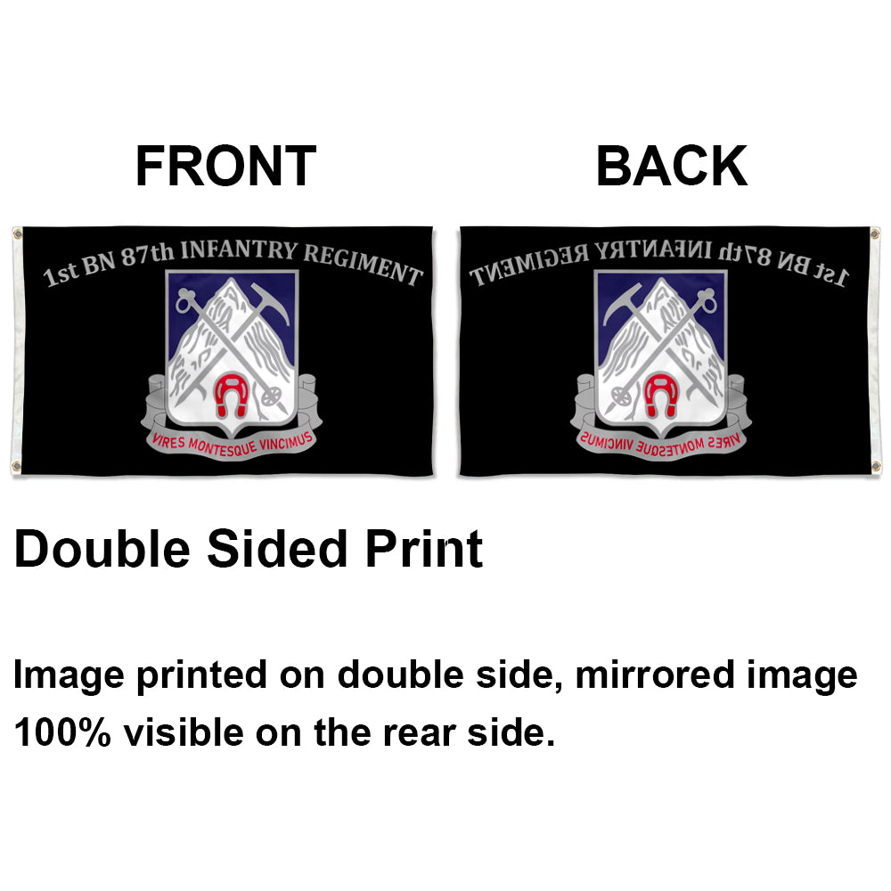 1st BN 87th Infantry Regiment flag 3x5ft banner man cave