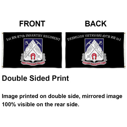 1st BN 87th Infantry Regiment flag 3x5ft banner man cave