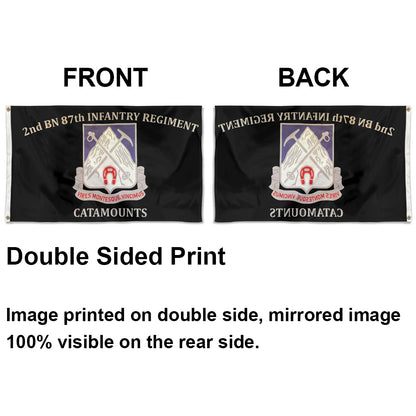 2nd BN 87th Infantry Regiment CATAMOUNTS flag 3x5ft banner man cave