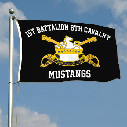 8th Cavalry flag 3rd Warhorse black flags 3x5ft banner man cave