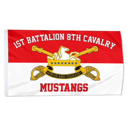 1st Battallon 8th Cavalry flag 3x5ft banner man cave