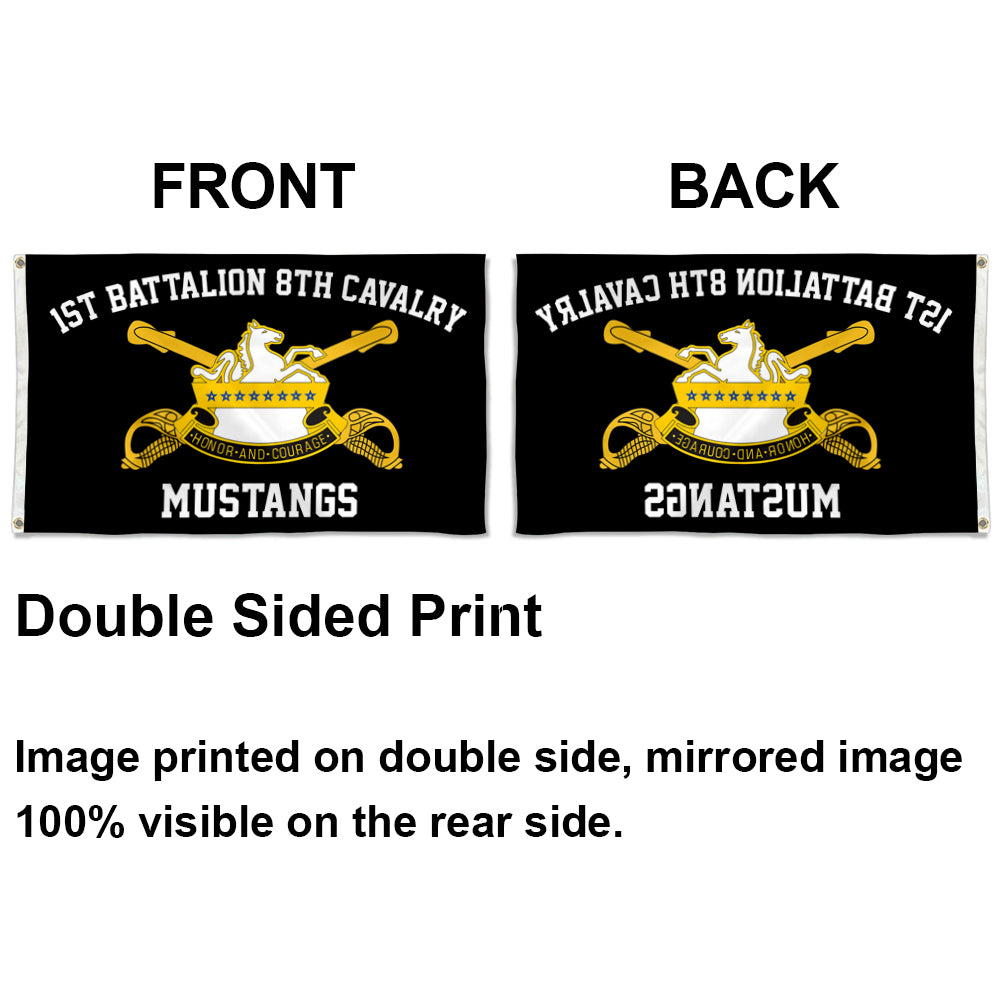 8th Cavalry flag 3rd Warhorse black flags 3x5ft banner man cave