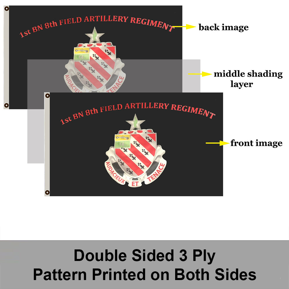 8th Field Artillery flag 3x5ft banner man cave