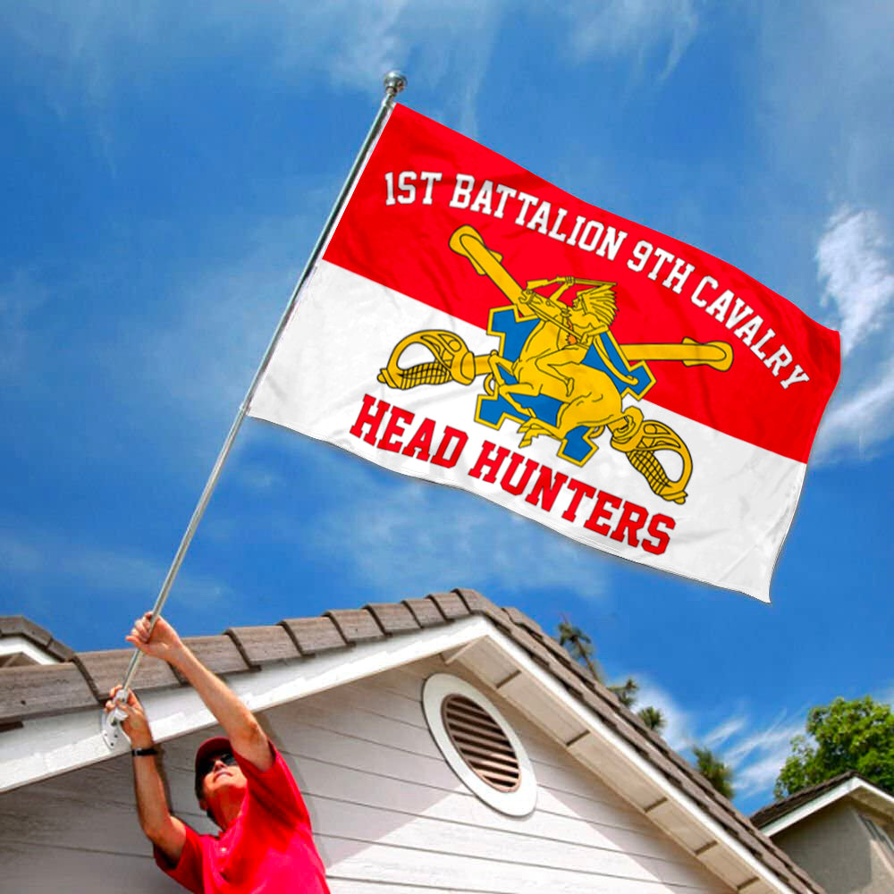 1st Battallon 9th Cavalry flag 3x5ft banner man cave