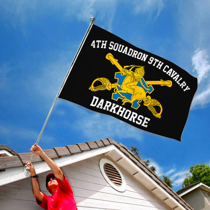 4th Squadron 9th Cavalry flag 3x5ft banner man cave