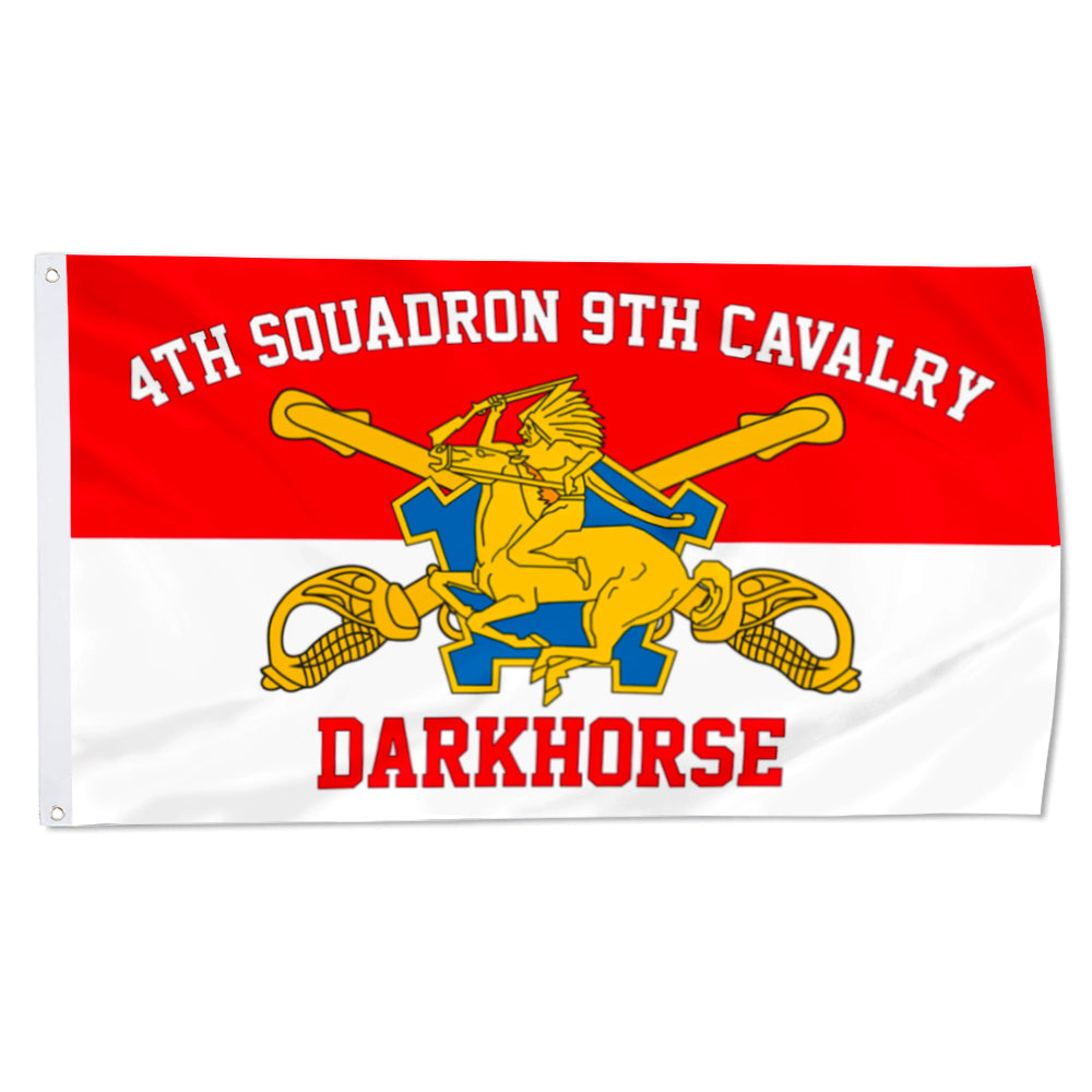 4th Squadron 9th Cavalry flag 3x5ft banner man cave