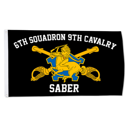 6th Squadron 9th Cavalry flag 3x5ft banner man cave