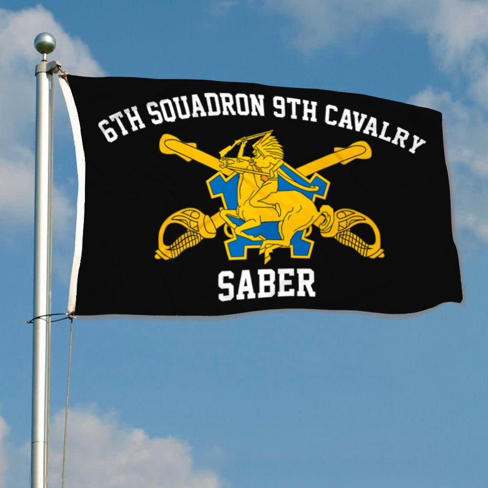6th Squadron 9th Cavalry flag 3x5ft banner man cave