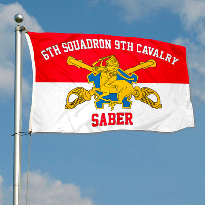 6th Squadron 9th Cavalry flag 3x5ft banner man cave 2