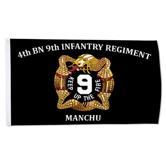 4th BN 9th INEANTRY REGIMENT flag 3x5ft banner man cave