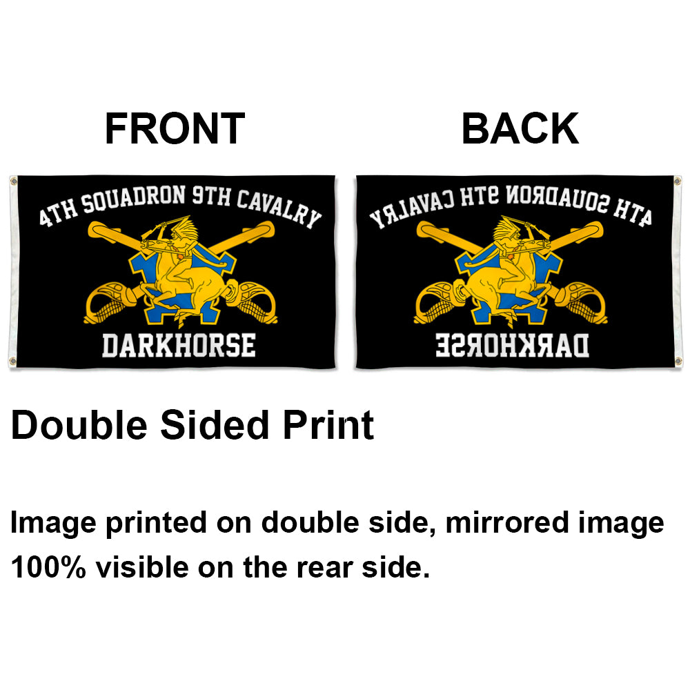 4th Squadron 9th Cavalry flag 3x5ft banner man cave