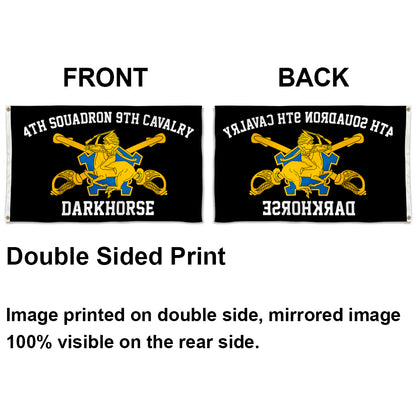 4th Squadron 9th Cavalry flag 3x5ft banner man cave