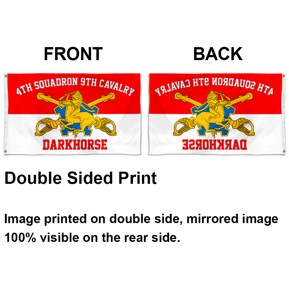 4th Squadron 9th Cavalry flag 3x5ft banner man cave