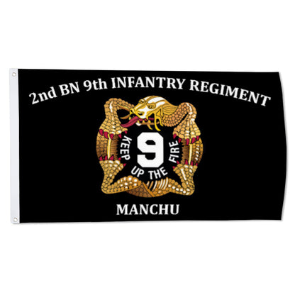 2nd BN 9th INEANTRY REGIMENT flag 3x5ft banner man cave