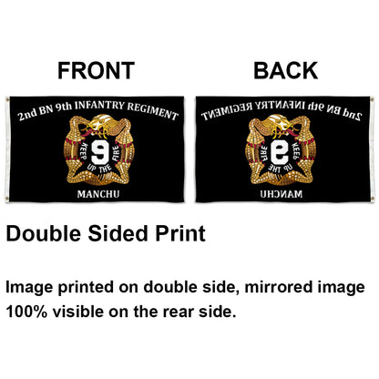 2nd BN 9th INEANTRY REGIMENT flag 3x5ft banner man cave