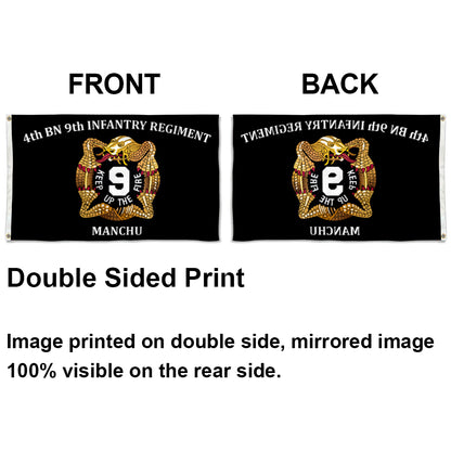 4th BN 9th INEANTRY REGIMENT flag 3x5ft banner man cave