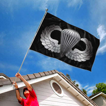 AIRBORNE WINGS (BASIC) flag 3x5ft banner man cave
