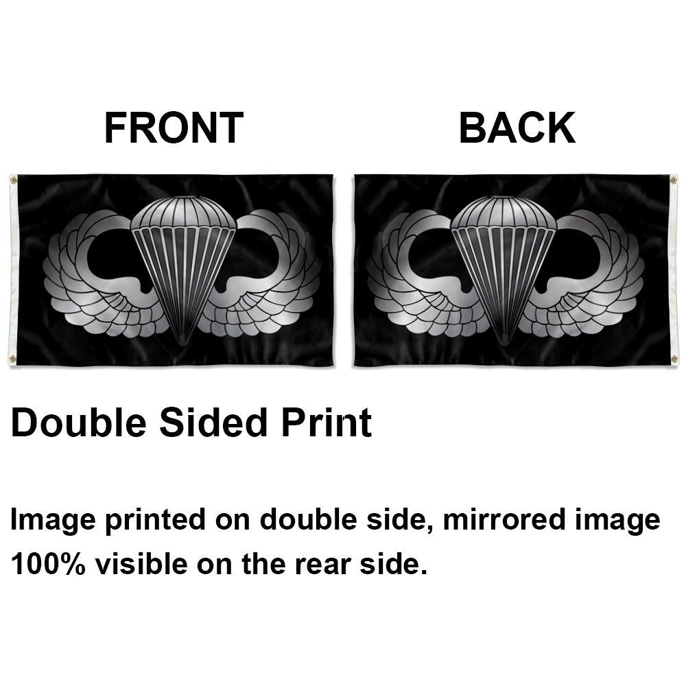 AIRBORNE WINGS (BASIC) flag 3x5ft banner man cave