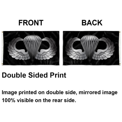 AIRBORNE WINGS (BASIC) flag 3x5ft banner man cave