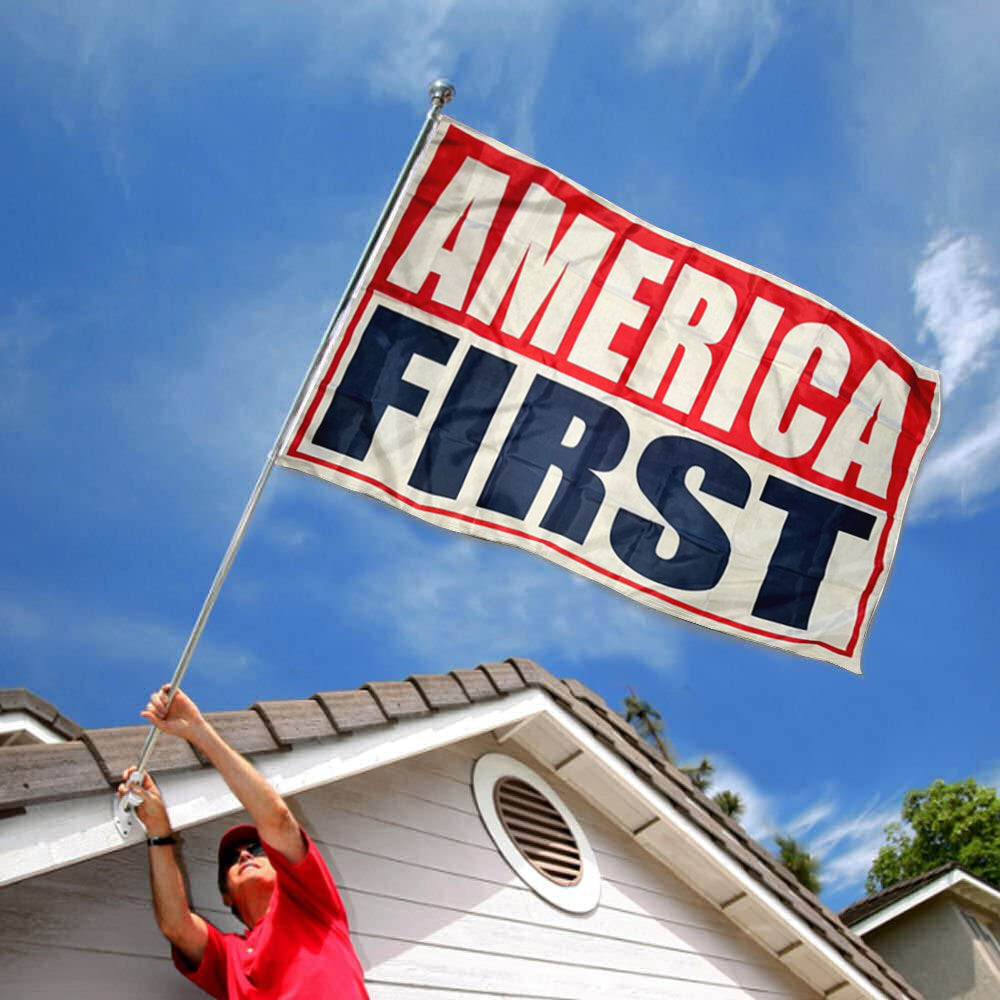 AMERICA FIRST SAVE AMERICA DESANTIS USA flag 3x5ft banner man cave