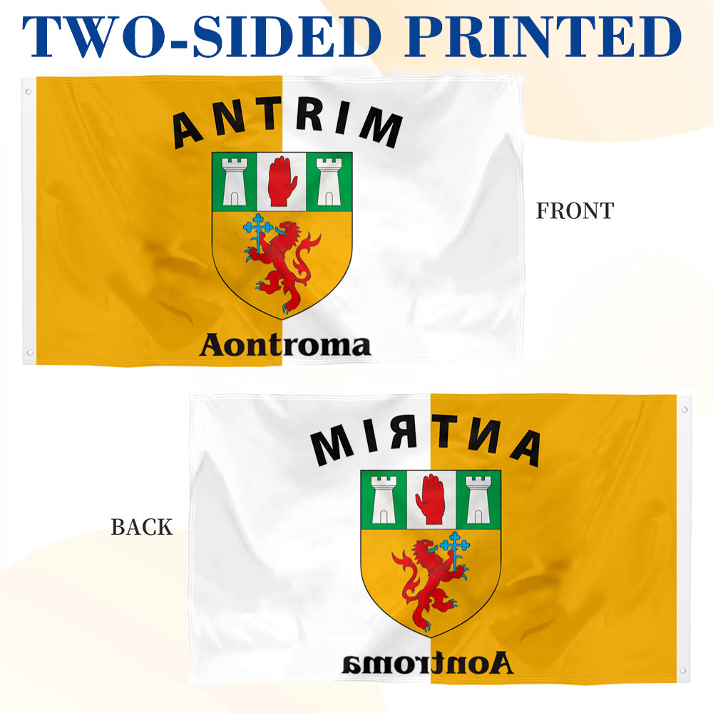 Antrim Ireland County flag 3x5ft banner man cave