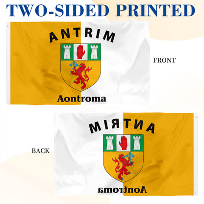 Antrim Ireland County flag 3x5ft banner man cave