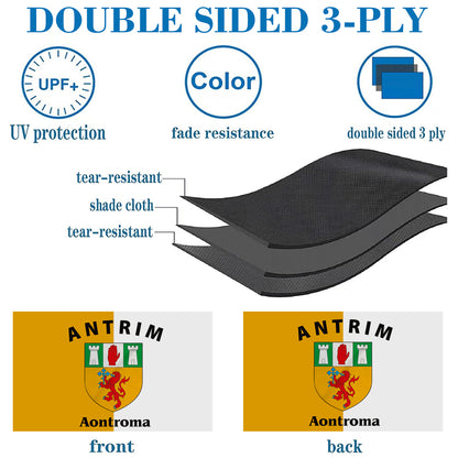 Antrim Ireland County flag 3x5ft banner man cave