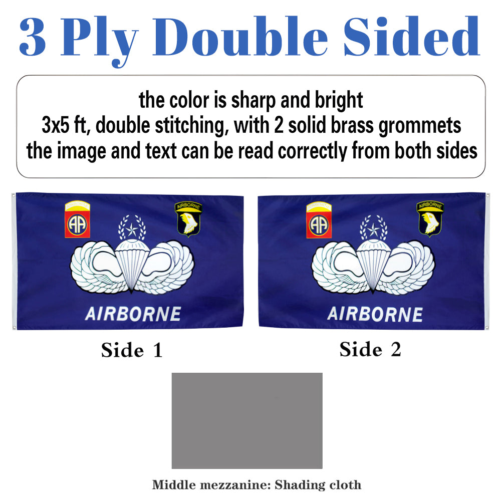 Airborne flag 3x5ft banner man cave
