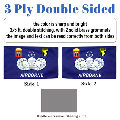 Airborne flag 3x5ft banner man cave