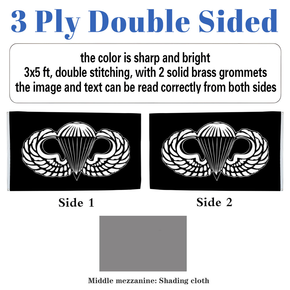 Airborne flag 3x5ft banner man cave