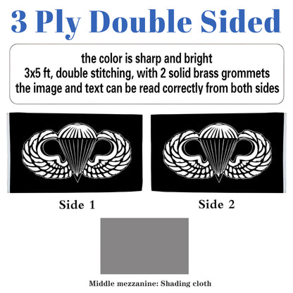 Airborne flag 3x5ft banner man cave