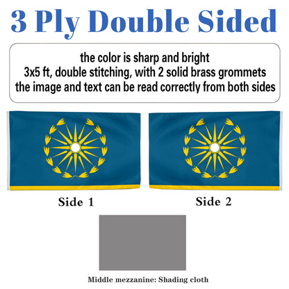 Alexander the Great Macedonian flag 3x5ft banner man cave