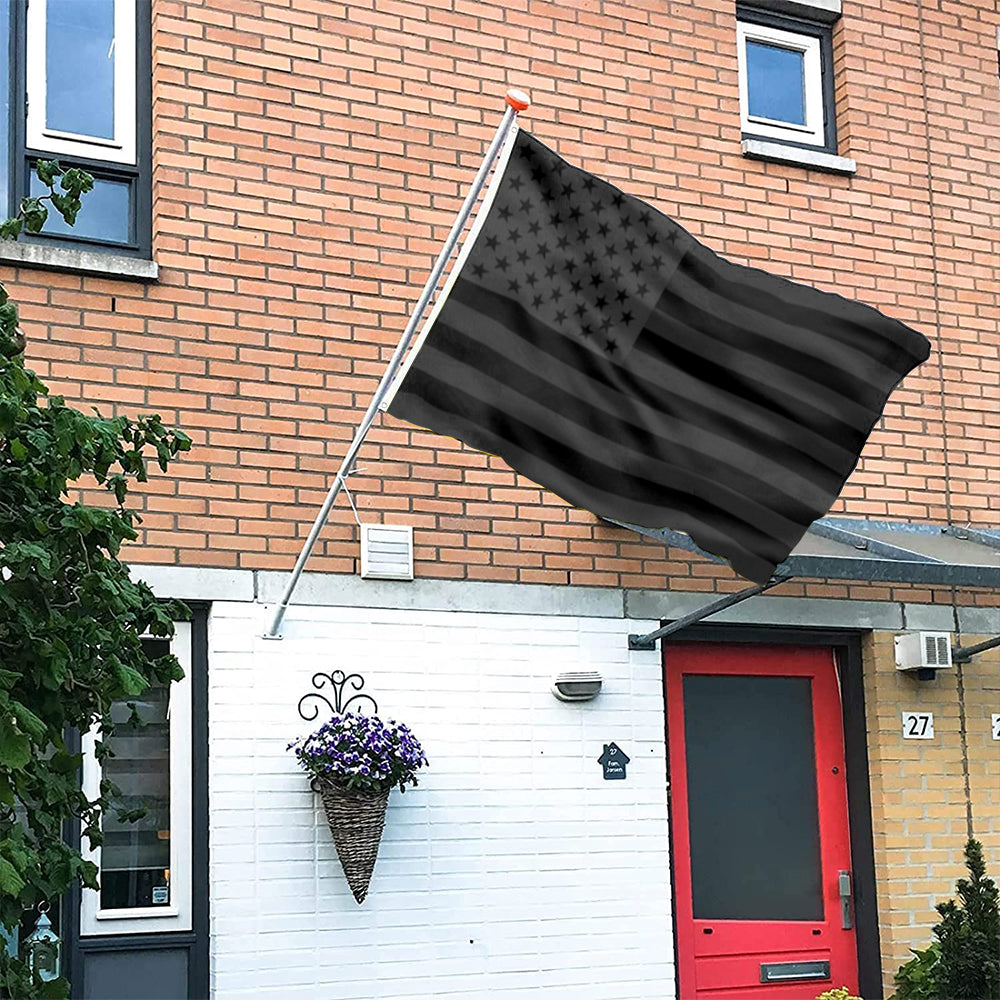 All Black American flag 3x5ft banner man cave