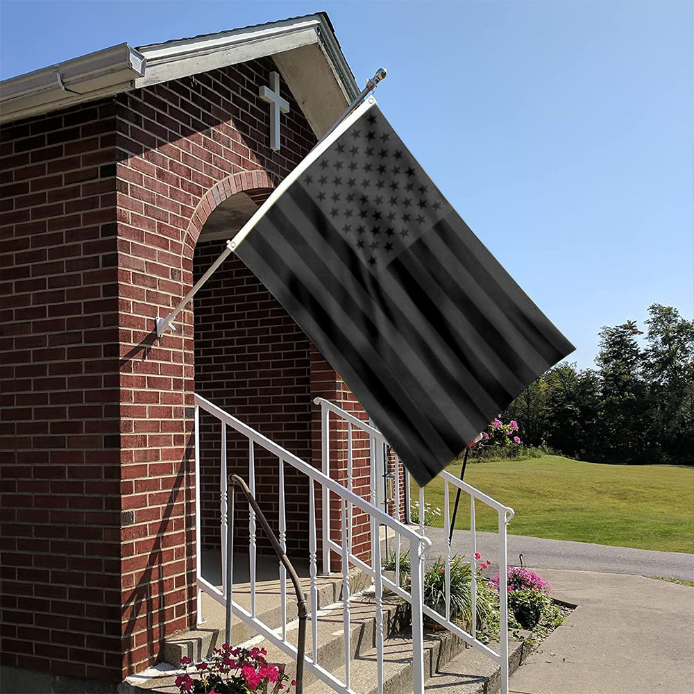 All Black American flag 3x5ft banner man cave