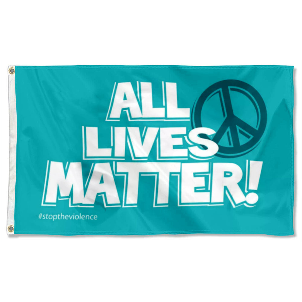 All Lives Matter Peace flag 3x5ft banner man cave