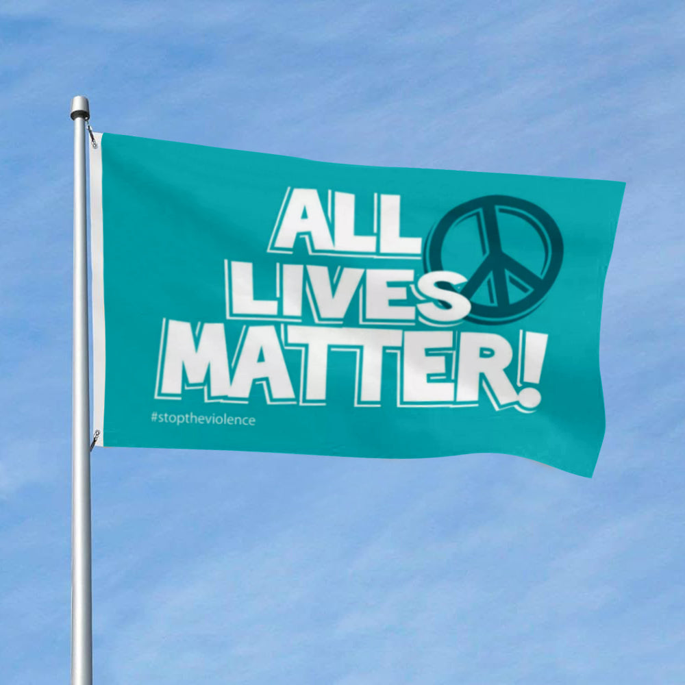 All Lives Matter Peace flag 3x5ft banner man cave