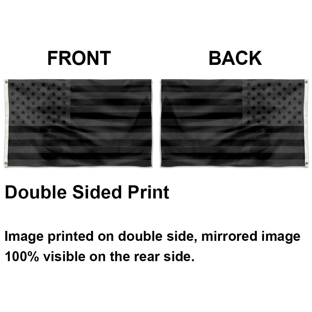 All Black American flag 3x5ft banner man cave