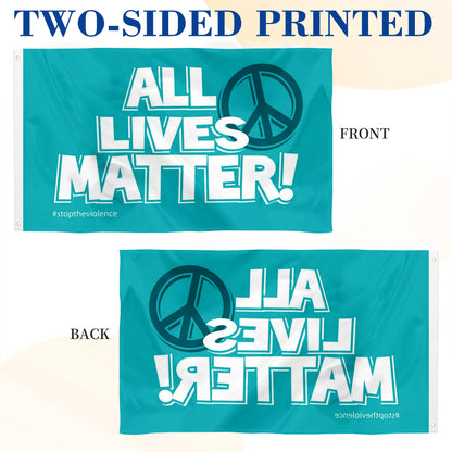 All Lives Matter Peace flag 3x5ft banner man cave