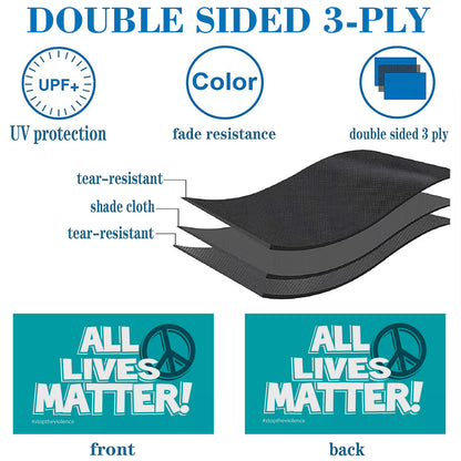 All Lives Matter Peace flag 3x5ft banner man cave