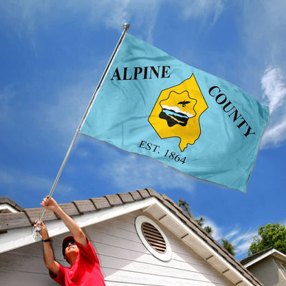 Alpine County California State United States of America flag 3x5ft banner man cave