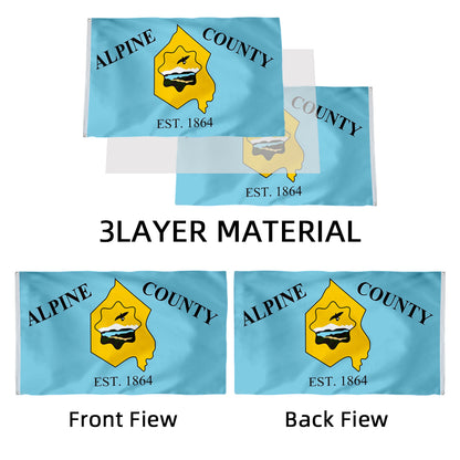 Alpine County California State United States of America flag 3x5ft banner man cave