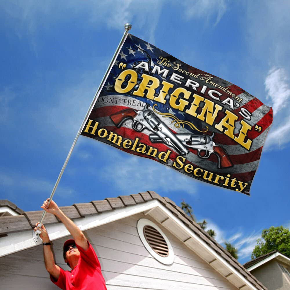 America Original Freedom 2nd Amendment Gun Rights Homland Security flag 3x5ft banner man cave