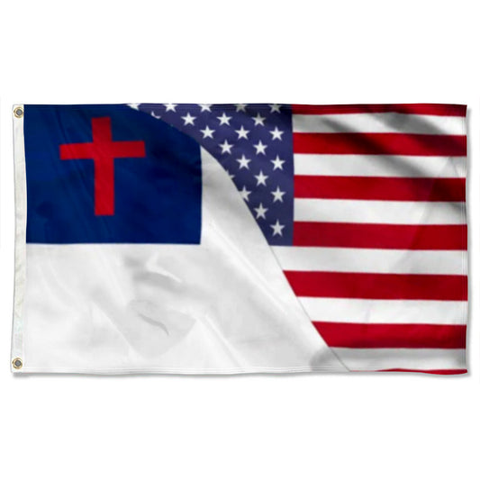 American Christian flag 3x5ft banner man cave
