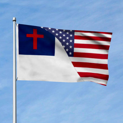 American Christian flag 3x5ft banner man cave