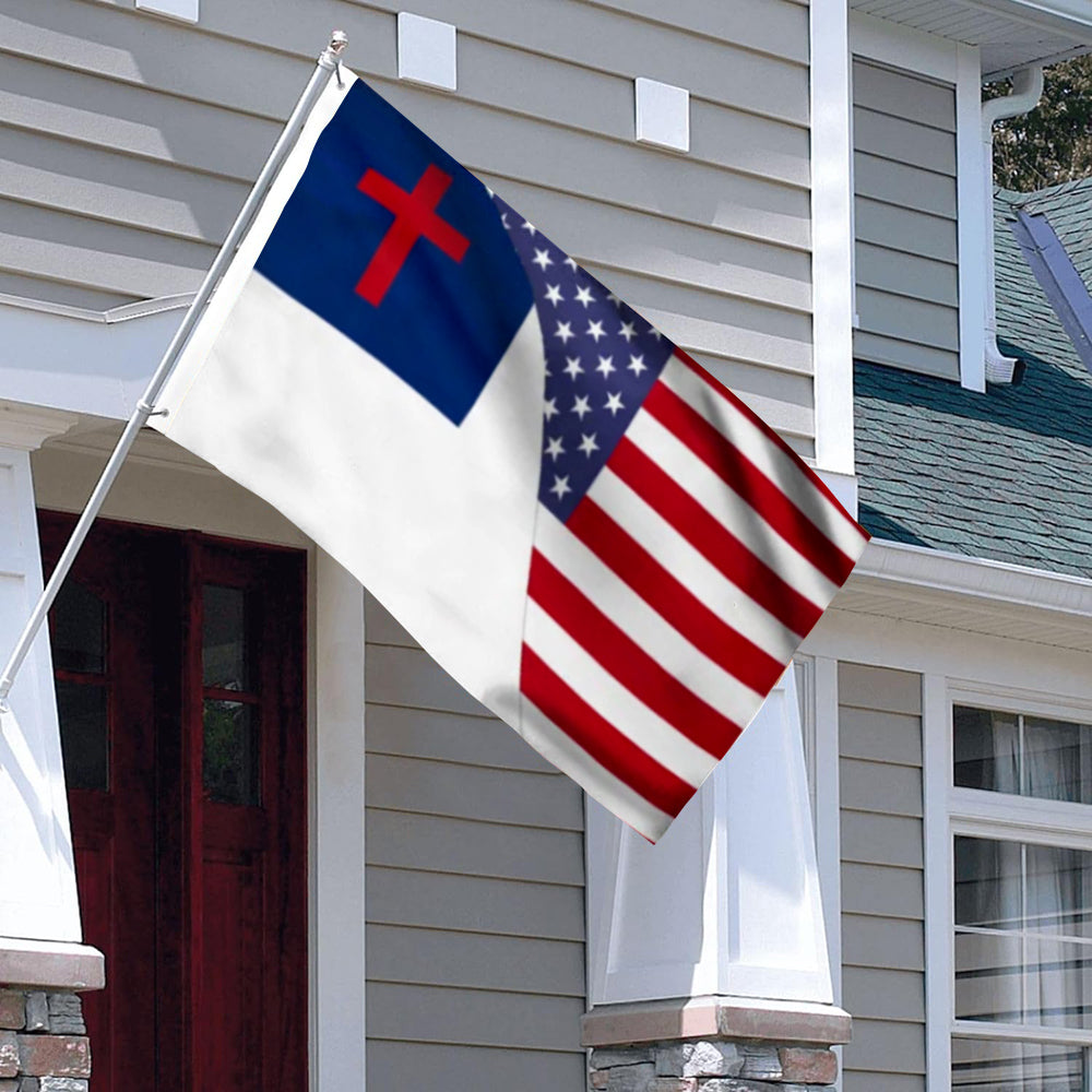American Christian flag 3x5ft banner man cave