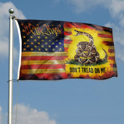 American Patriotic Gadsden We the People flag 3x5ft banner man cave