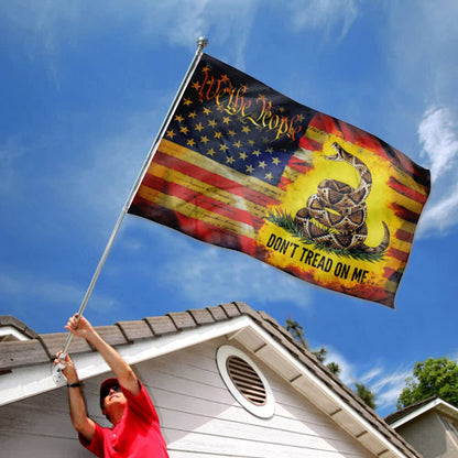 American Patriotic Gadsden We the People flag 3x5ft banner man cave