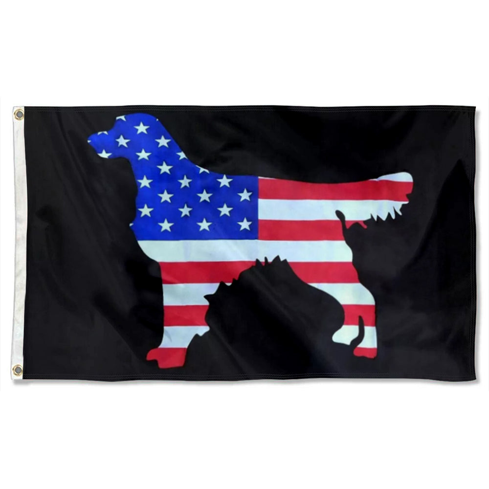 American Retriever Dog flag 3x5ft banner man cave