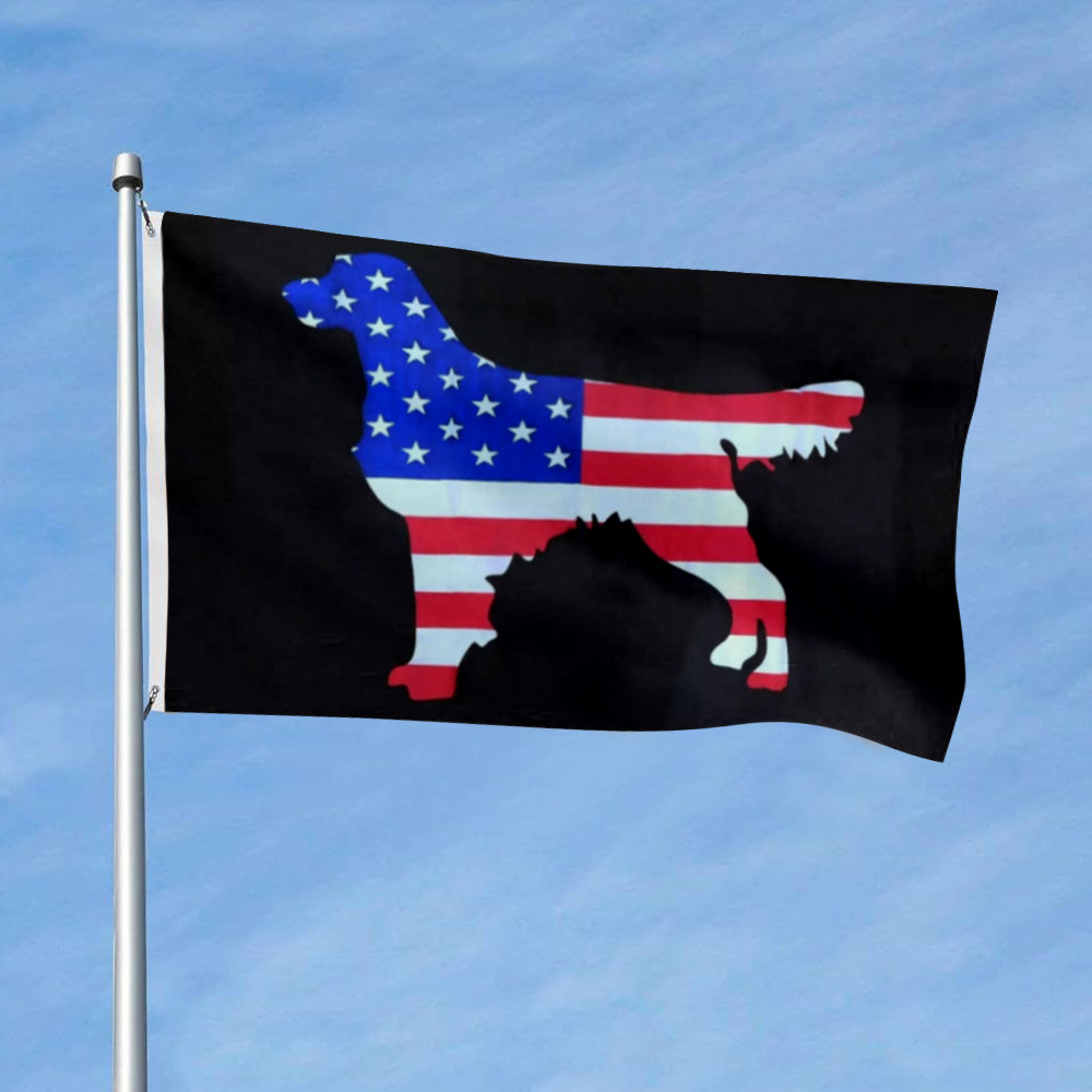 American Retriever Dog flag 3x5ft banner man cave