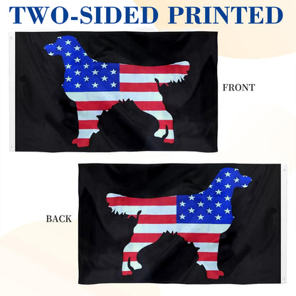 American Retriever Dog flag 3x5ft banner man cave